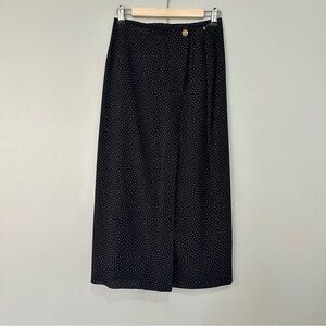 NWOT Miss Sophisticates by Pendleton A Line Midi Skirt Navy Sz 8 Vintage